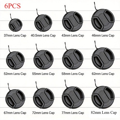 6pcs front lens cap - cap, camera