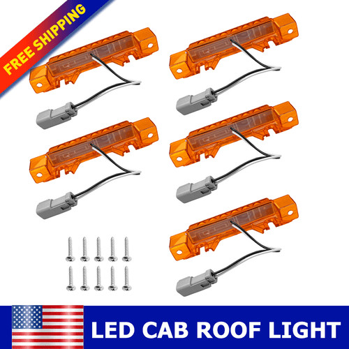 Amber lens 6led - 6led, roof