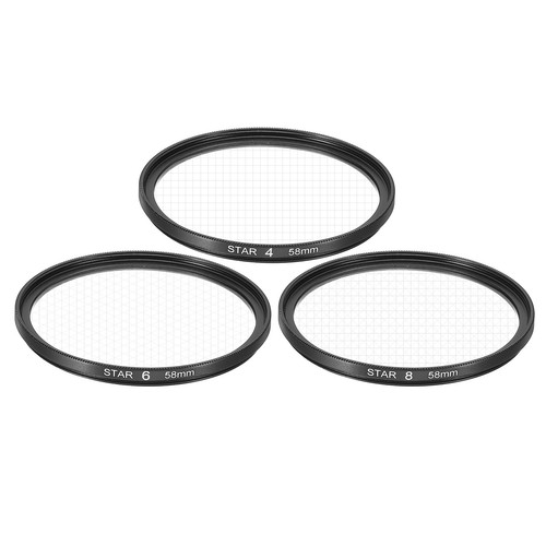 3pcs 58mm star - 3pcs, filter